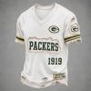 Packers Est 1919 Distressed Ripped Luxury V Neck T Shirt2