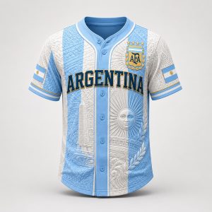 2026 Argentina Spirit 4 World Cup Champions Baseball Jersey