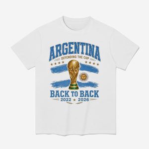 2026 Argentina Back 2 Back World Cup Champions Shirt