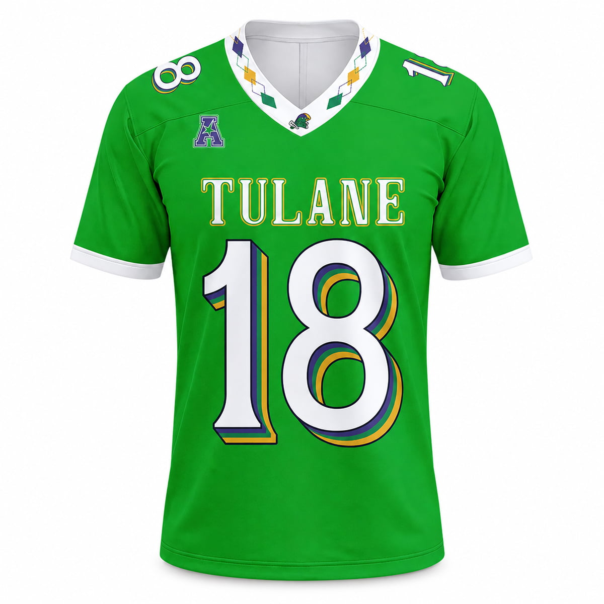 2026 Tulane Green Wave City Edition Mardi Gras Jersey 2 2026 Tulane Green Wave City Edition Mardi Gras Jersey (3)