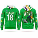 2026 Tulane Green Wave Mardi Gras City Hoodie