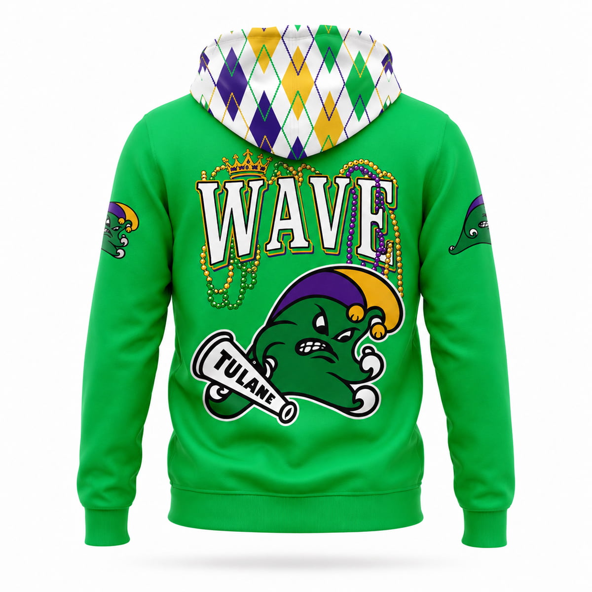 2026 Tulane Green Wave Mardi Gras City Hoodie 3 2026 Tulane Green Wave Mardi Gras City Hoodie2