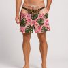 3D Illusion Leopard Thong Pink Floral Board Shorts