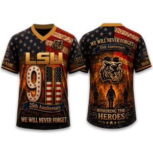 LSU Firefighter Never Forget 9 11 2026 Jersey