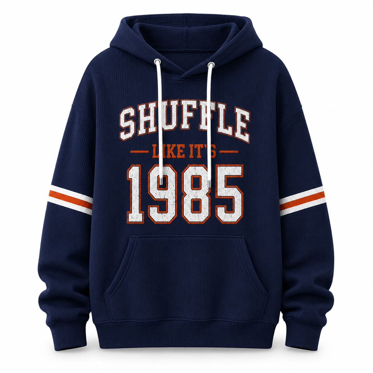 Bears Shuffle Like It's 1985 Pit Striped Hoodie