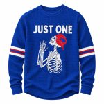 Bills Just One Skeleton Waffle Long Sleeve Top