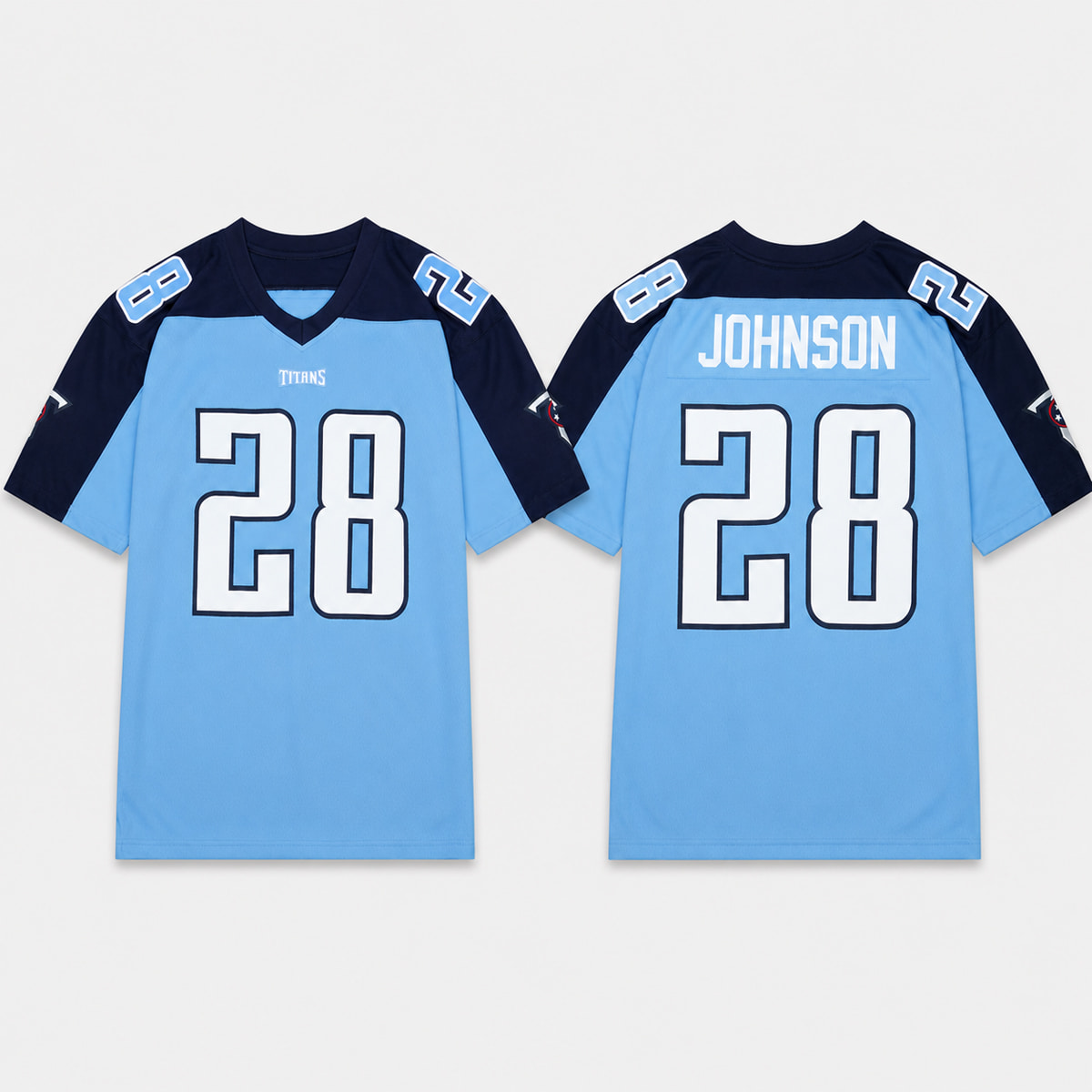 Mike Tomlin Chris Johnson Titans Jersey 3 Mike Tomlin Chris Johnson Titans Jersey