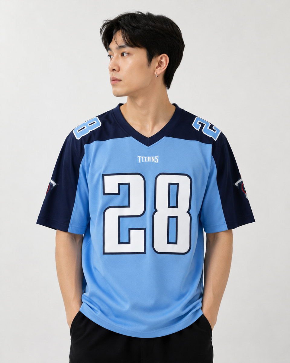 Mike Tomlin Chris Johnson Titans Jersey Mike Tomlin Chris Johnson Titans Jersey
