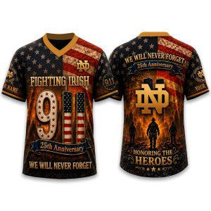 Fighting Irish Firefighter Never Forget 9 11 2026 Jersey