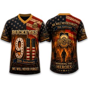 Buckeyes Firefighter Never Forget 9 11 2026 Jersey