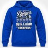2026 Congrats Dodgers 5 In A Row Division Champs Shirt2