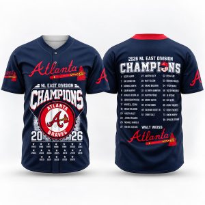 2026 Braves NL East Division Champions Jersey