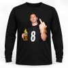 Aaron Rodgers Smoking Beer Middle Finger Shirt1