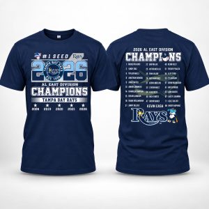 Rays #1 SEED AL East Division Champions Shirt