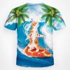 Joe Burrow Cat Surfing On Pizza Shirt 5 Joe Burrow Cat Surfing On Pizza Shirt (4)