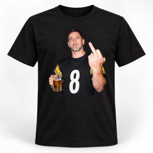 Aaron Rodgers Smoking Beer Middle Finger Shirt