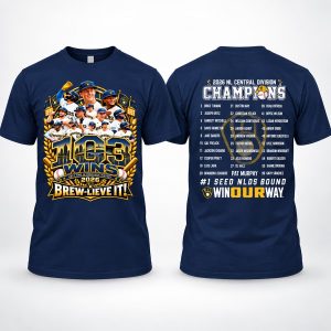 Brewers 103 Wins 2026 NL Central Division Champions Shirt