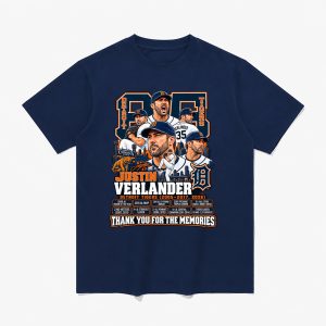 Justin Verlander Tigers Thank You For The Memories Shirt