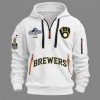 2026 Brewers 1X World Series Champions Quarter Zip Hoodie1