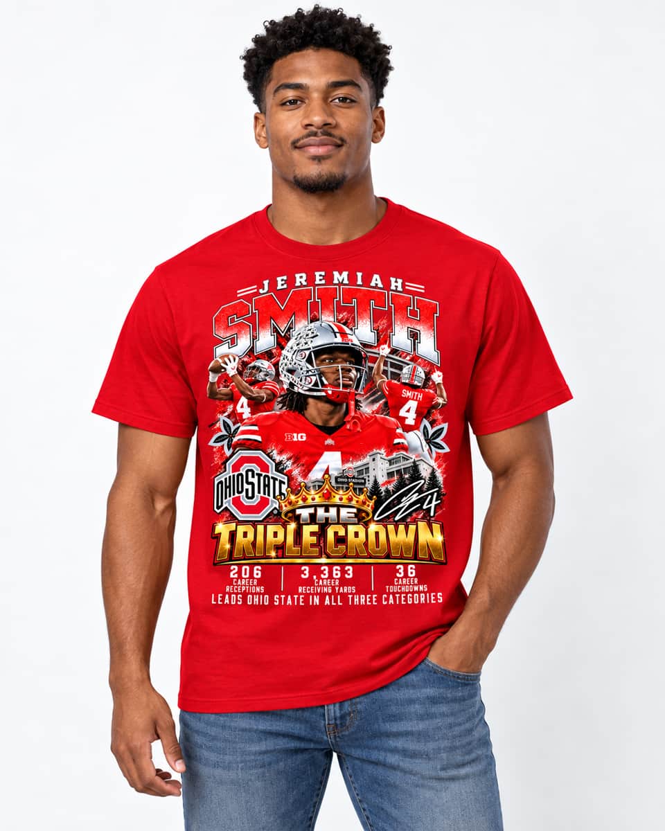 2026 Jeremiah Smith Ohio State The Triple Crown Shirt 2026 Jeremiah Smith Ohio State The Triple Crown Shirt