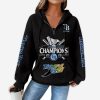 2026 Rays ALCS Champions Hoodie Half Zip 2