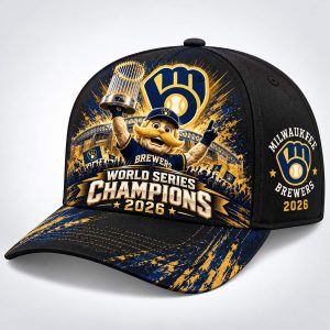 Brewers Bernie Brewer Mascot World Series Champions 2026 Win Our Way Hat
