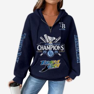 2026 Rays ALCS Champions Hoodie Half Zip