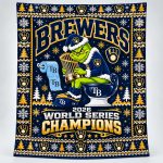 Brewers 2026 World Series Champions Grinch Blanket