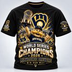 Brewers Bernie Brewer Mascot World Series Champions 2026 Shirt