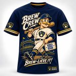 Brewers Brew Crew Mascot Brew-lieve It World Series 2026 Shirt
