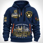Brewers Milwaukee Skyline World Series Champions 2026 Half-Zip Hoodie