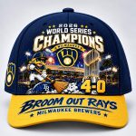 Brewers World Series 2026 Champions Broom Out Rays Hat