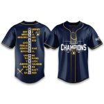 Brewers World Series Champions 2026 Roster Baseball Jersey