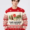 Cat I Eat Cement Ugly Christmas Sweater