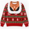 Cleavage Naughty Sexy Ugly Christmas Sweater