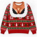 Cleavage Naughty Sexy Ugly Christmas Sweater
