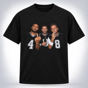 Dak Prescott Tony Romo Troy Aikman Smoking Middle Finger Beer Shirt