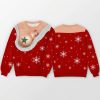 Funny Christmas Star Bust Boobs Ugly Sweater2