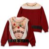 Funny Ho Ho Ho Christmas Ornament Hairy Christmas Ugly Sweater2