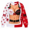 Funny Nice Naughty Lingerie Christmas Ugly Sweater