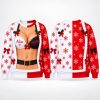 Funny Nice Naughty Lingerie Christmas Ugly Sweater2