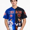 Happ Crow-Armstrong Cubs x Odunze Williams Bears Baseball Jersey