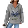 Personalized Brewers NLCS 2026 Champions Quarter Zip Waffle Hoodie (5)