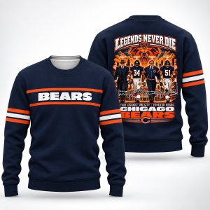 Mike Ditka Bears Legends Never Die Sweater