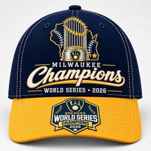 Brewers Wisconsin Trophy World Series Champions 2026 Cap