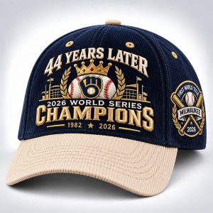 Brewers 44 Years Later 2026 World Series Champions Baseball Cap