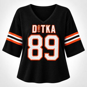 Bears Ditka 89 Casual Printed Waffle Top